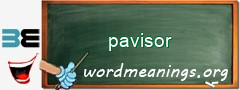 WordMeaning blackboard for pavisor